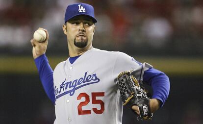 Loaiza como jugador de los Dodgers en 2007.