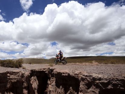 Marc Coma, en Uyuni, Bolivia.