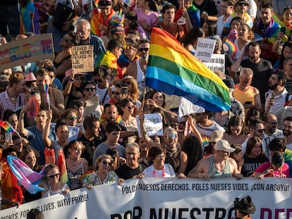 Manifestación del Orgullo LGTBI+ 2023, en Madrid.