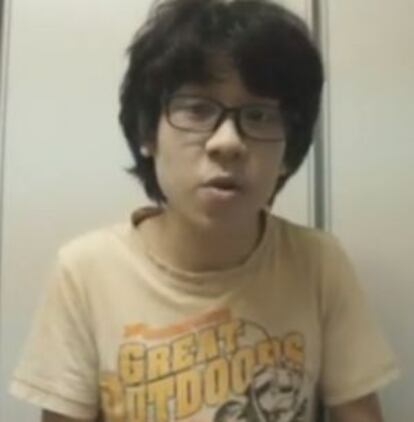 Amos Yee, en una captura del vídeo.