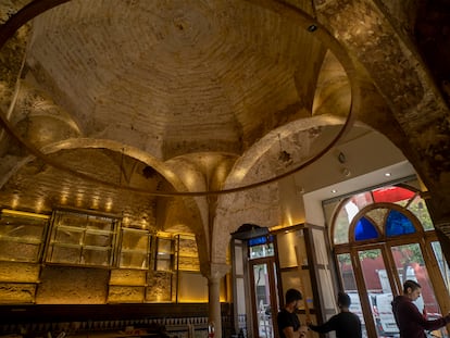 The 12th-century bathhouse discovered in the popular bar Cervecería Giralda, in Seville.