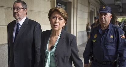 Magdalena Álvarez, tras declarar el pasado 7 de noviembre ante Alaya.