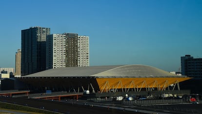 El Centro de Gimnasia Ariake, Tokio. Este lugar albergará Gimnasia, Trampolín y Gimnasia Rítmica durante los Juegos Olímpicos.