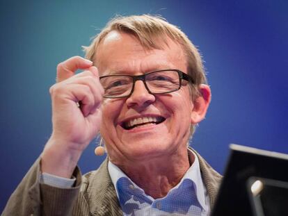 Hans Rosling, durante una charla.