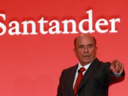 El presidente de Banco Santander, Emilio Bot&iacute;n.