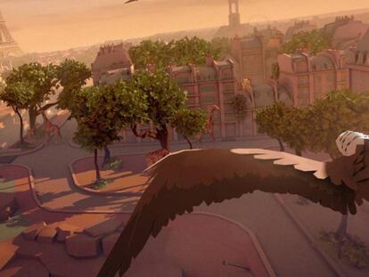Imagen del 'Eagle fly', uno de los juegos de realidad virtual de Ubisoft.