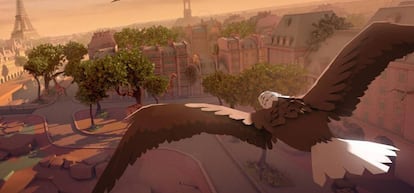 Imagen del 'Eagle fly', uno de los juegos de realidad virtual de Ubisoft.