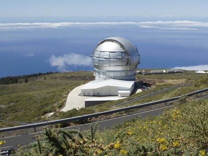 Gran Telescopio Canarias (GTC), situado en El Roque de Los Muchachos (La Palma)