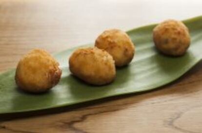 Las premiadas croquetas de Diego Fernández.