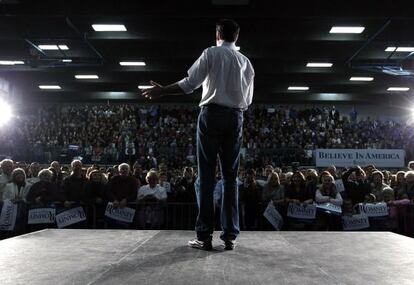 Romney hace campaña en Idaho.