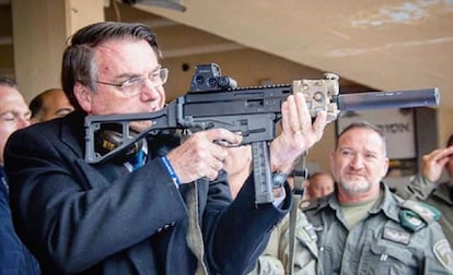 Bolsonaro, durante su visita a Israel.