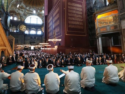 La apertura de Santa Sofía como mezquita, en imágenes