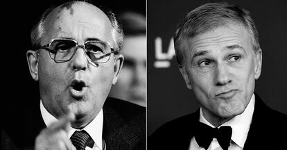 Gorbachov y Christoph Waltz.