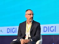 Marius Varzaru, durante su intervención en el encuentro DigitalES Summit 2026, este jueves, en Madrid.