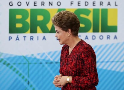 Dilma Rousseff en Brasilia.