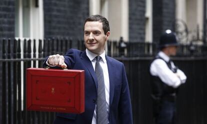 George Osborne este miércoles en Downing Street.