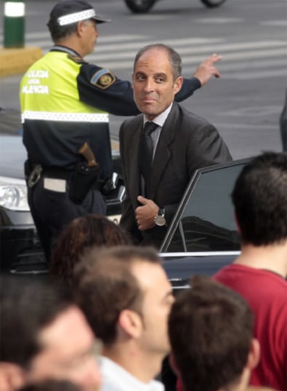 El presidente de la Generalitat Valenciana a su llegada al Tribunal Superior de Justicia