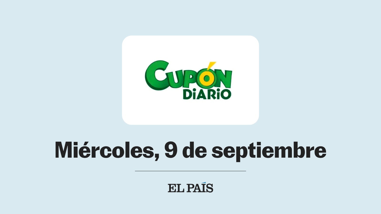 Cupón diario de la ONCE: comprobar sorteo del miércoles 9 de septiembre