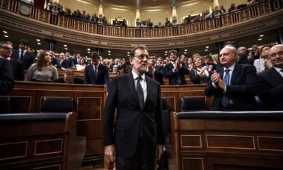 Rajoy al Ple d'investidura.