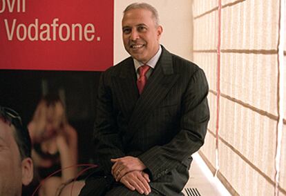 Arun Sarin, consejero delegado de Vodafone, en la sede de su grupo en España.