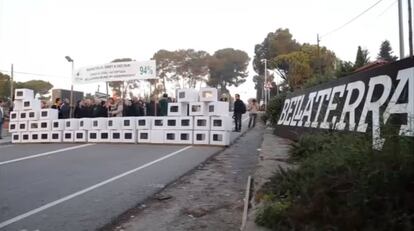 Manifestació el 2015 a favor de la independència de Bellaterra.