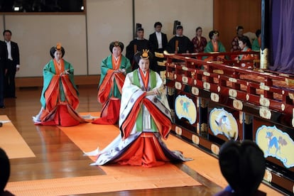 La emperatriz Masako, durante la ceremonia.