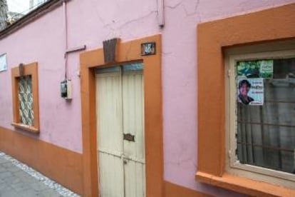 La casa de Delfina Gómez, en Texcoco.