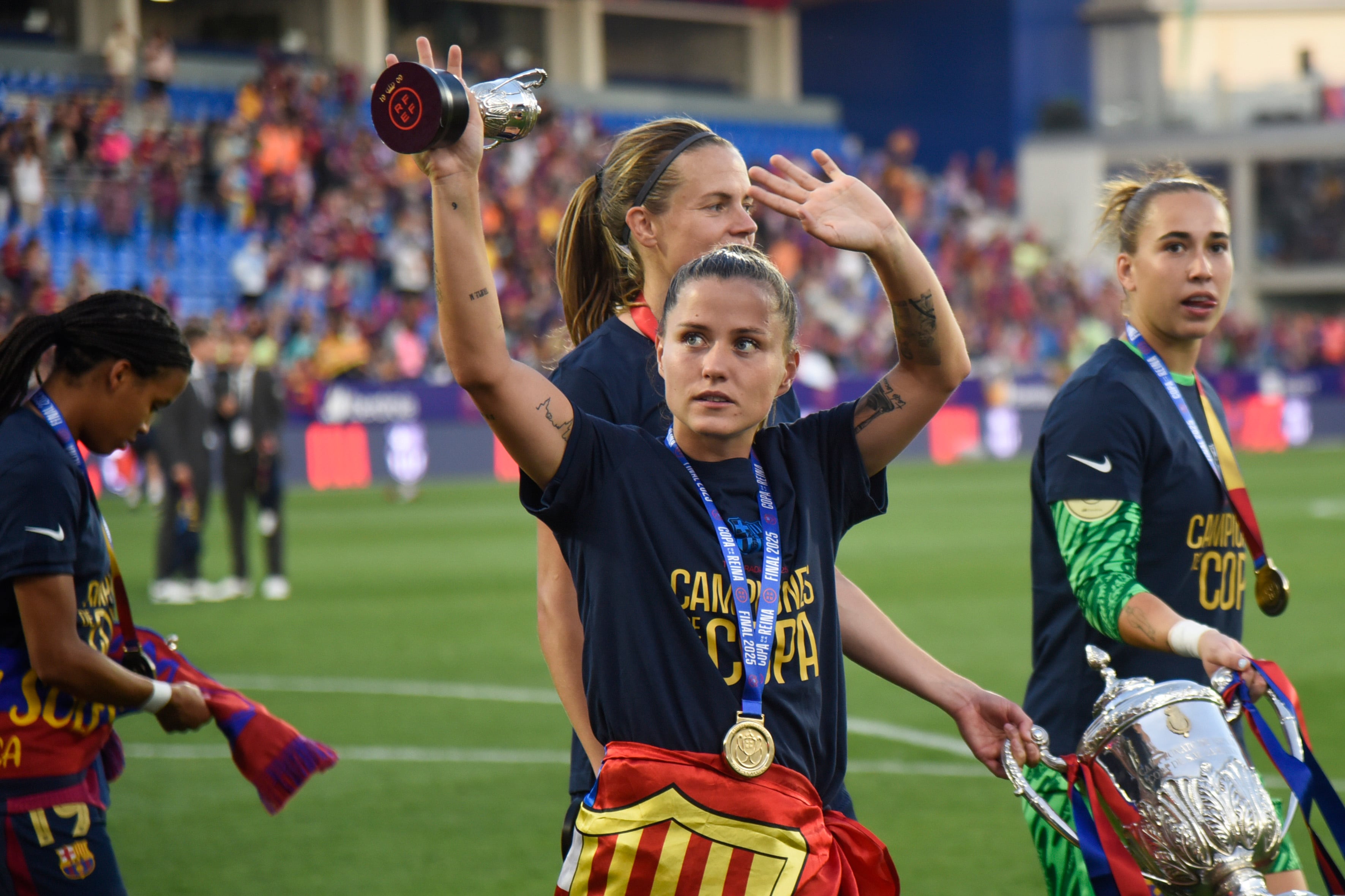 Claudia Pina, autora de los dos goles de la final de Copa, más que un revulsivo: “La clave fue la confianza”