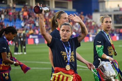 Claudia Pina, autora de los dos goles de la final de Copa, más que un revulsivo: “La clave fue la confianza”