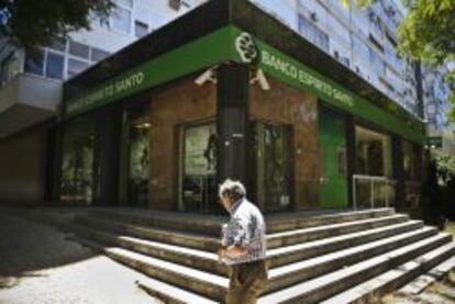 Una sucursal del Banco Espirito Santo (BES) en Lisboa.