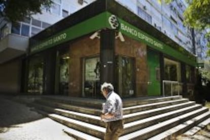 Una sucursal del Banco Espirito Santo (BES) en Lisboa.