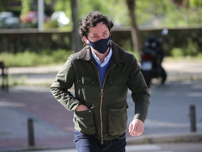 Francisco Nicolás Gómez Iglesias, el Pequeño Nicolás, a su llegada a la Audiencia Provincial de Madrid el pasado 12 de mayo.