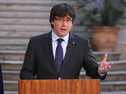 El presidente cesado de la Generalitat, Carles Puigdemont.