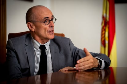 Miguel Ángel Aguilar, fiscal de sala coordinador de delitos de odio, en una entrevista en 2023.