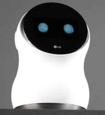 La cibermascota de LG Hub Robot.
