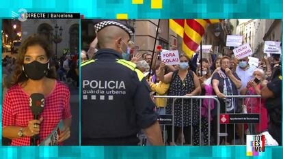 Uno de los instantes del programa 'Tot es mou' del jueves.