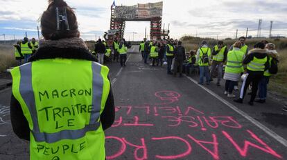 Protesto dos ‘coletes amarelos’ no sul da França