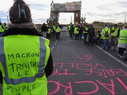Protesto dos ‘coletes amarelos’ no sul da França