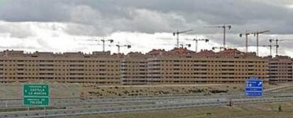 Macrourbanización en el término municipal de Seseña (Toledo).