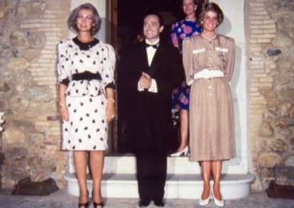 Lady Di amb la Reina Sofia i Joan Carreras a Peralada.