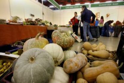 Feria de alimentos ecol&oacute;gicos.