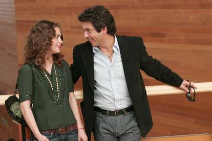 Dolores Fonzi y Ricardo Darín, protagonistas de <i>El aura.</i>