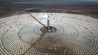 Planta de energía termosolar en Atacama (Chile).
