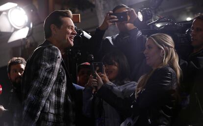 Jim Carrey en un estreno en Los Ángeles, California, en febrero de este año.
