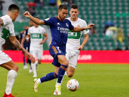 Eden Hazard, el pasado sábado durante el Elche-Real Madrid.