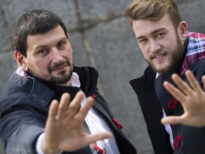 Sterbik y Gonzalo posan en la sede del CSD, en Madrid.