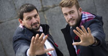 Sterbik y Gonzalo posan en la sede del CSD, en Madrid.