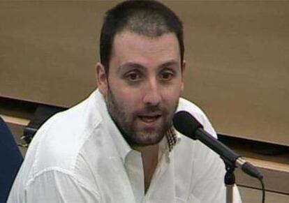 El ex minero Emilio Suárez Trashorras, durante la octava sesión del juicio por los atentados del 11-M.