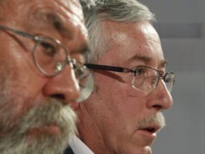 Cándido Méndez y Ignacio Fernández Toxo.