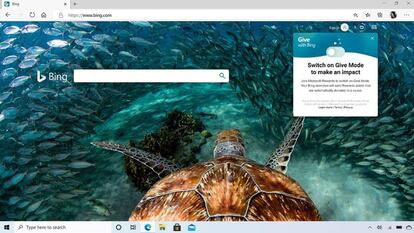 Bing, el buscador de Microsoft.